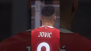 Luka Jović shortsvideo football edit music capcut songs song milan god edit bike [upl. by Nadroj]