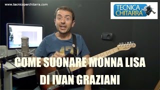 Lezioni di chitarra come suonare quotMonna Lisaquot di Ivan Graziani [upl. by Ogg]