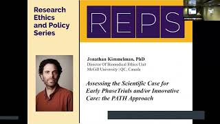 Research Ethics amp Policy Series REPS Jonathan Kimmelman PhD [upl. by Notgnilra]