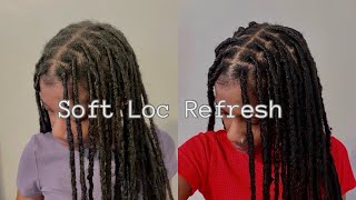 refreshing my soft locs  cleanse amp retwist ♡ [upl. by Natalia]