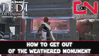 Jedi Fallen Order How to Get Out of Weathered Monument  Piston Puzzle Solution [upl. by Nafets]