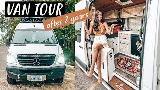 VAN TOUR after 2 years living in our TINY HOUSE on wheels  Eamon amp Bec [upl. by Wendin]