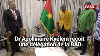 Burkina Faso  Une délégation de la BAD chez le Dr Apollinaire Kyélem [upl. by Brooks]