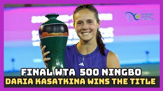 Kasatkina Defeats Andreeva and Wins Ningbo 2024 [upl. by Knapp]