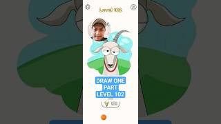 JAWABAN LEVEL 102 DRAW ONE PART asahotak games shorts christmas [upl. by Intihw]