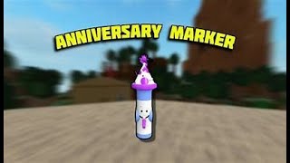 How to get anniversary markerRoblox Find The Markers [upl. by Arrio236]