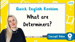 What Are Determiners  KS2 English Concept for Kids [upl. by Chalmers711]