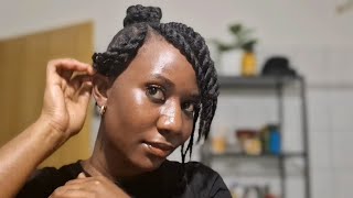 Easy Flat Twist Tutorial for 4C Natural Hair  Protective Style Tips howtostylenaturalhair [upl. by Daniyal]