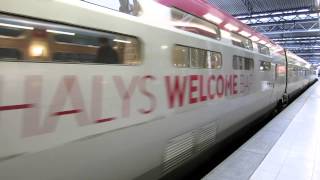 Thalys Arriving at Bruxelles Midi Brussels Train Station [upl. by Piwowar753]