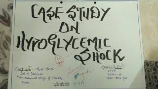 Case study on hypoglycemic shock [upl. by Aliuqahs]