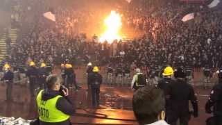 Crvena Zvezda  Partizan Beograd 20131102  Grobari burned Marakana 12 mins long video VI [upl. by Margaretha]