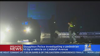 Stoughton Police Investigating Serious Pedestrian Crash [upl. by Alyahs]