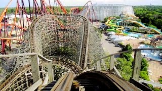 Viper front seat onride HD POV Six Flags Great America [upl. by Nelrah641]