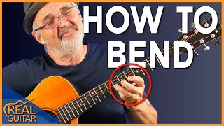 Bend Strings On Acoustic Guitar EASILY Without Breaking Strings [upl. by Gavrielle431]