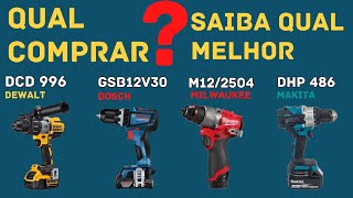 PARAFUSADEIRA GSB 16RE 850W VS M122504 MILWAUKEE VS GSB 12V30 BOSCH [upl. by Valiant]