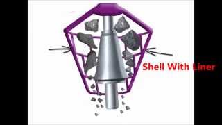 How does Gyratory Crusher Works  Mineral Processing  Gyratory Crusher Animation Working Principle [upl. by Mehcanem640]