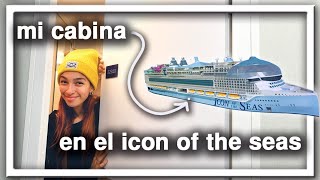 la cabina que me tocó como tripulante en el Icon of the seas 🙊❤🛳 [upl. by Aissatsan]