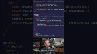 RESTful Routing with Expressjs and TypeScript in 60 Seconds shorts webdevelopment [upl. by Eon]