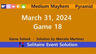 Medium Mayhem Game 18  March 31 2024 Event  Pyramid [upl. by Queridas]