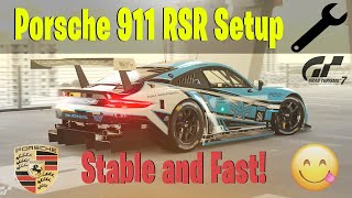 Gran Turismo 7  Porsche 911 RSR GR3 Tune Setup  Reference Lap [upl. by Zevahc650]