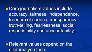 An Introduction to Ethics in Journalism pt 3 [upl. by Xerxes]