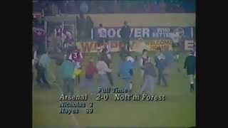 Arsenal v Nottingham Forest league cup 198687 [upl. by Akerehs]