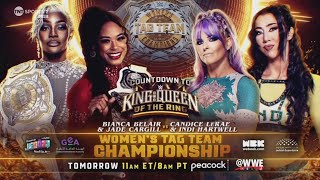 Bianca Belair amp Jade Cargill vs Candice LeRae amp Indi Hartwell [upl. by Hannibal]