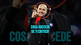 Cosa succede se rispondi a Guardiola😱🔥 calcio [upl. by Neiht]