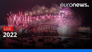 Happy New Year Australia Sydney welcomes in 2022 with celebratory fireworks [upl. by Jaenicke]