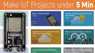 Making IoT Projects is now Easier using Blynk Blueprints 🔥🔥  ESP32 Projects  IOT Projects  Blynk [upl. by Norved496]