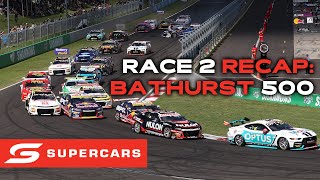 Race 2 Recap  Thrifty Bathurst 500  2024 Repco Supercars Championship [upl. by Annaerb]