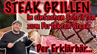 Steak grillen in einfachen Schritten zum Perfekten Steak  The BBQ BEAR [upl. by Nitsruk]