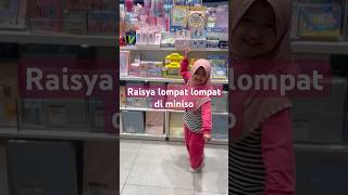 Raisya lompat di miniso beli pensil jumbo shortvideo raisya vlog jalanjalan funny trending [upl. by Htebsle]