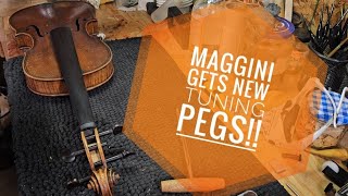 Maggini gets new tuning pegs [upl. by Jolie721]