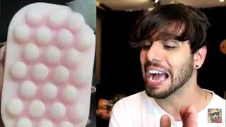 Reagindo ou vídeo do t3ddy cortando sabonete kkkkk [upl. by Ahens454]