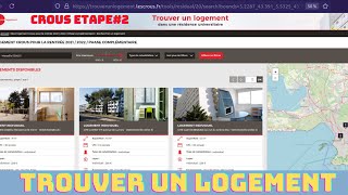 Demande de Logement CROUS 2023 choix de logements phase complémentaire Études en France [upl. by Yettie]