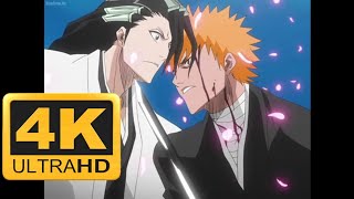 Ichigo Kurosaki vs Byakuya Kuchiki English Dub 4K [upl. by Daven]