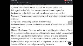 Chapter 6 Campbell’s Biology A tour of the cell Part 1 [upl. by Oiludbo]