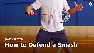 How to Defend a Smash  Badminton [upl. by Erapsag]