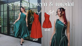 The PERFECT Holiday Dress Sewing PATTERN amp Tutorial [upl. by Nottage]