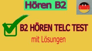 B2 Hören TELC test mit lösung [upl. by Collbaith]