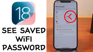 iOS 18 How to See Saved WiFi Password on iPhone [upl. by Marvin971]