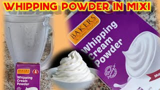 whipping cream powder in mixi l how to make whipping cream powder mixi in tamil  Risha Tamil [upl. by Berl]