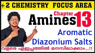 Amines Class 12 Chemistry Chapter 13 Focus area  Diazonium salts in malayalam  Coupling reaction [upl. by Mcnully518]