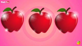 An Apple A Day  English Nursery Rhymes  CartoonAnimated Rhymes For Kids [upl. by Adnof]