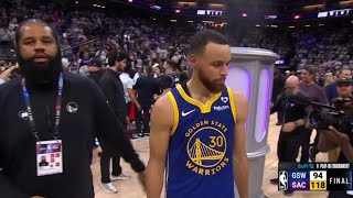 STEPH IN SHOCK AFTER ELIMINATED amp KLAY MISSED EVERY SHOT THEY GET BY THE KINGS [upl. by Terrena]