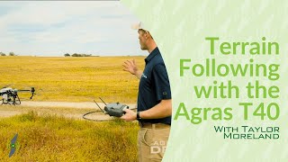 Terrain Following Demo with the Agras T40  DJI Agras T40  Agri Spray Drones [upl. by Anircam]