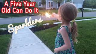 Sparklers for Kids A 5 Year Old Can Do It How to do Sparklers for Kids Sparkler Safety for Kids [upl. by Aisel]