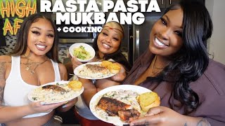 HIGH COOKING AND EATING RASTA PASTA MUKBANG [upl. by Eneroc]