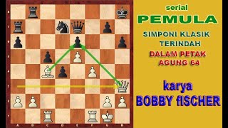 Partai Fenomenal Bobby Fischer vs Boris Spassky game 6 Pembukaan gambit menteri [upl. by Atteirneh]